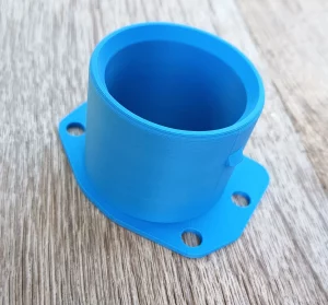 Absauganschlussadapter in blau