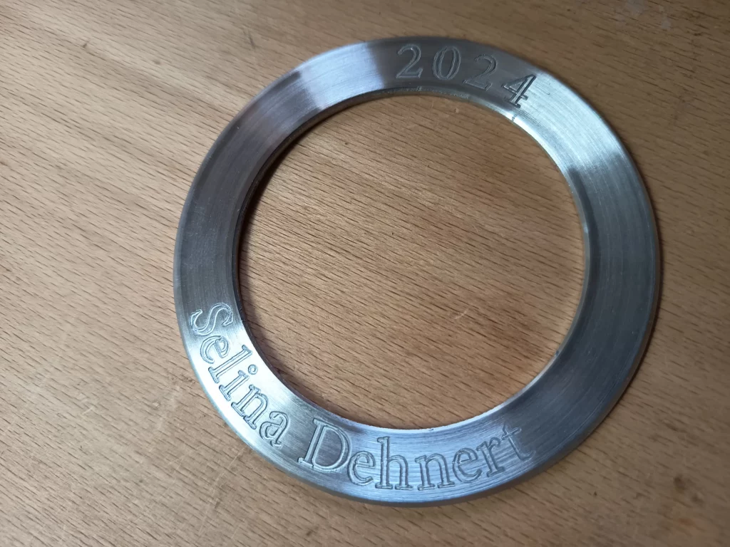 Aluminiumring mit Gravur